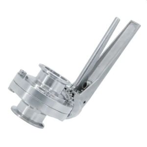 Sanitary SS 316L DN250 Tri Clamp Hygienic Butterfly Valve