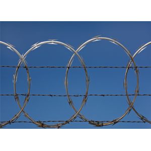 China BT022 CBT60 CBT65 Galvanized Concertina Razor Wire Cross Razor Or Single Razor on sale