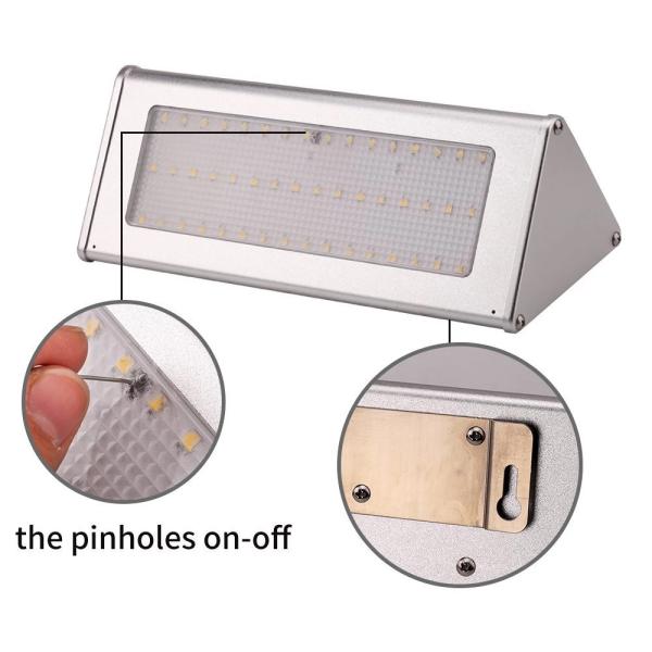 Aluminum Housing IP65 6W Solar LED Garden Lights With Radar Sensor