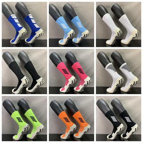 Custom Non Slip Athletic Football Socks Breathable Mesh Men Grip Socks