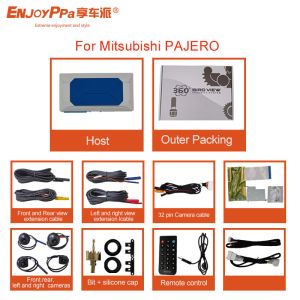 1080P 360 Car Camera System For Mitsubishi Pajero With Waterproof Night Vision
