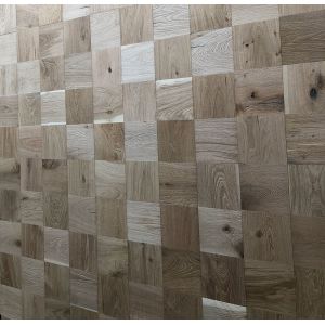 China Mosaic Oak Parquet Flooring Unfinished Embossed Character ABCD Grade on sale
