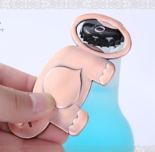 Cool Innovative wholesale wedding favor, fancy gift, copper plating elephant shape beer bottle opener, promotion gift