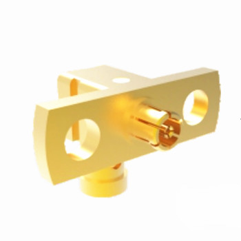 Buy SSMP Female Right Angle 2-hole Flange RF Cable Connector for CXN3506/MF108A at wholesale prices