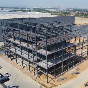 Prefab Steel Structure Building with H-Section Beams CE Certified