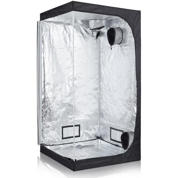 Buy IP20 80*80*160MM 1680D Mylar Led Grow Tent Stainless Steel Structure at wholesale prices