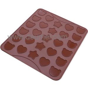 Wholesale Heat Resistant Silicone Kitchenware Mat/30 Capacity Cartoon Macaron