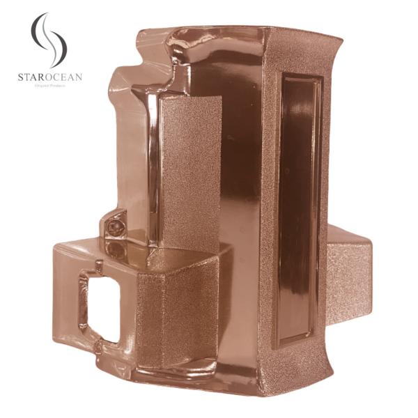 Bronze Plastic Coffin Corner Set With Lugs And Steel Bars Premium Accessories 7# B