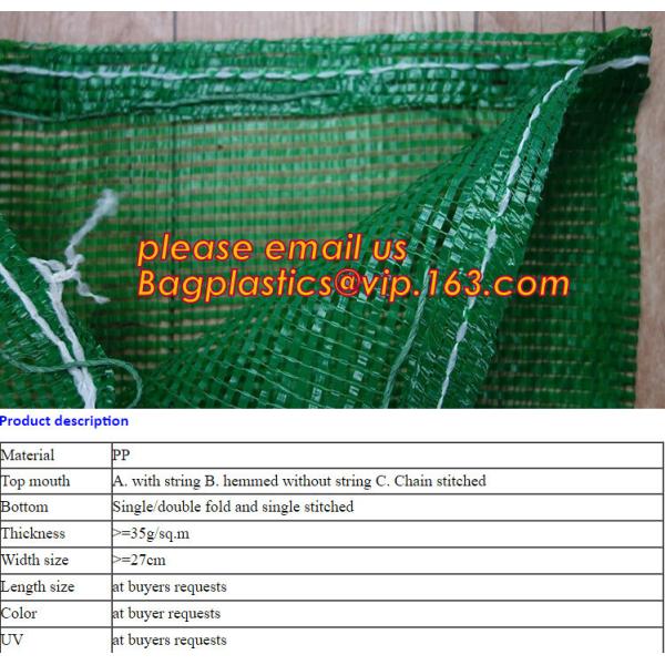 Supply Professional PE 50 lb mesh Leno Raschel onion packing bag,agricultural
