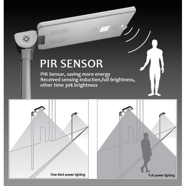 10 Watt LED Solar Flood Lights Parking Lot Light PIR Sensor Time Control CE IP65