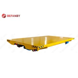 China Workshop Floor Rail Transfer Cart Material Handling Steel Platform on sale