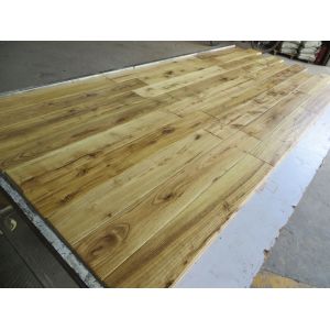 asian teak solid hardwood flooring--natural color and distressed finishing