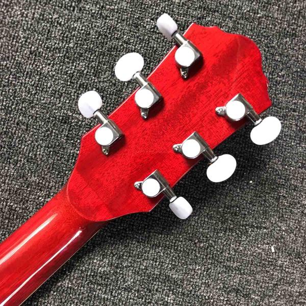 Custom 41" Solid Spruce Top Classic Acoustic Guitar with Pickup 301 Rosewood Fingerboard Mahogany Back Side