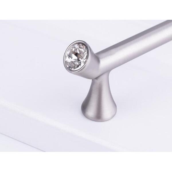 Gold diamond Drawer Handles And Knobs 96mm Black Dresser Pulls acrylic kitchen cabinet handle