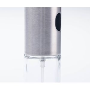 Stainless Steel BBQ Barbecue Cooking Tool Refillable Oil Dispenser Glass Plastic