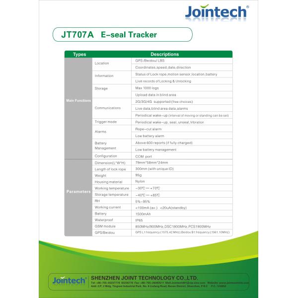 CE 67g 1500mAh GPS Smart Lock For Shipping Container Door
