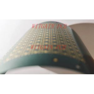 1OZ 2 Layer PCB / Rigid Printed Circuit Board Super Thin Green Solder Mask