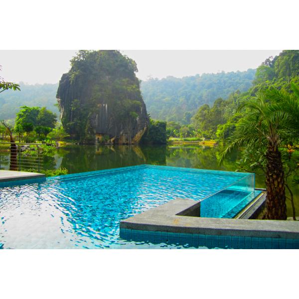Hotel Suspended Pool Fully Transparent Acrylic See-Through Window with Multi-Sided