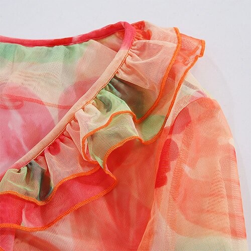 OEM maufactory European and American women's clothing polyester2023 Summer new sexy deep V -neck long sleeve t -shirt