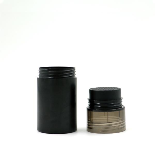 15g Fiber Plastic Cosmetic Containers Makeup Powder Sifter Black High Toughness