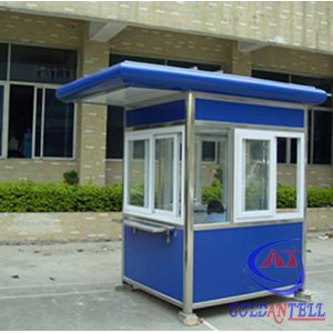 Portable Window 2M Steel Prefab Security Guard House Flexible