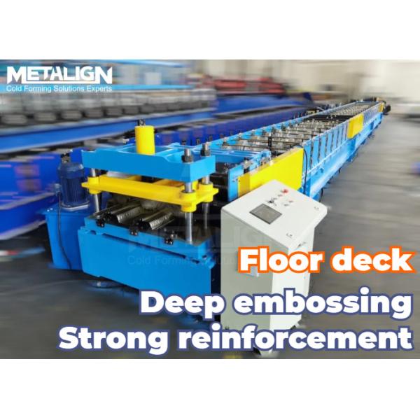 Buy Floor Deck Roll Forming Machine With Customizable Embossing And Hydraulic Cutter at wholesale prices
