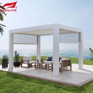Smart Remote Controlled Aluminum Garden Pergola Waterproof Windproof Gazebo