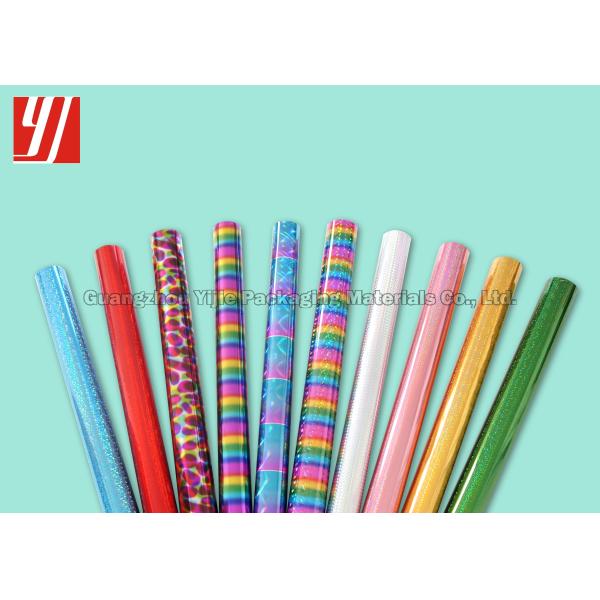 Laser Recyclable Holographic Hot Stamping Foil Custom Transparent Patterns Clear