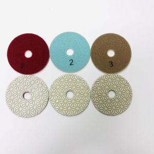 100mm 3 Step Diamond Polishing Pads For Granite