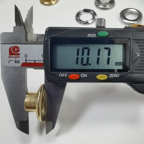 Factory Wholesale Thickened High Quality Brass Metal Eyelet With Prong Tent Canvas Clothing Eyelet