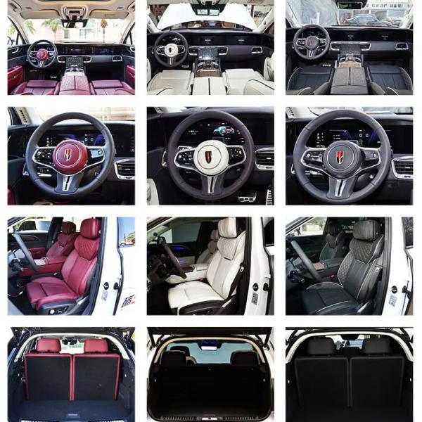 Electric Car Ev 4 7 seat 510km 660km ehs-9 hongqi 2023 Seats 6Seats Curb weight 2702kg