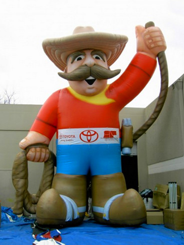 Buy advertising inflatable cowboy model for sale at wholesale prices