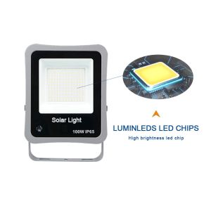 Waterproof Ip65 50w Led Solar Flood Light Outdoor 8500 Lumens