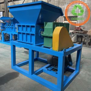 Quality Customized Scrap Heavy Melting PVC HDPE PP PET Dual Shaft Shredder with Single Motor for sale