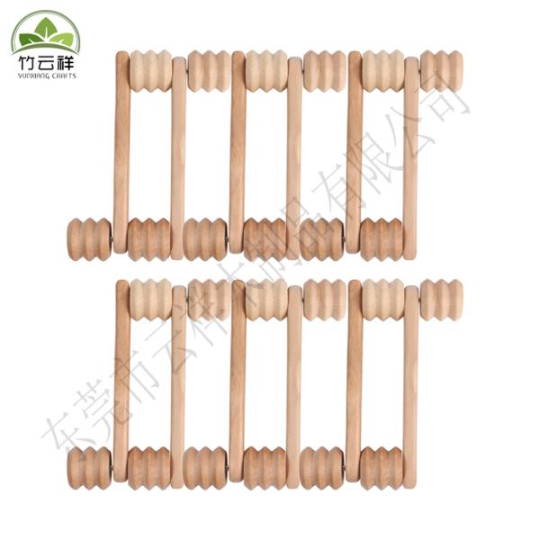 Handcraft wooden practical environmental high quality household goods wooden roller tool massage stick bedroom