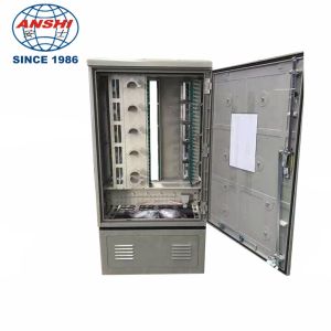 Outdoor 576 Cores Optical Fiber Cross Connect Cabinet SMC Fiber Optic Junction