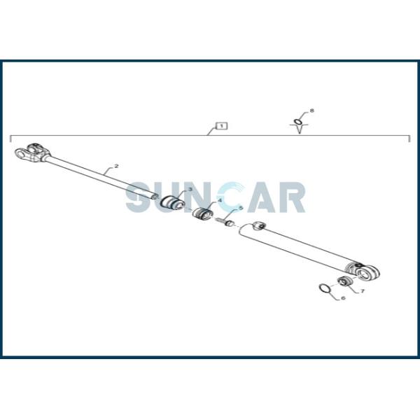 8604864 Steering Cylinder Seal Repair Kit for CNH Wheel Loader 521F