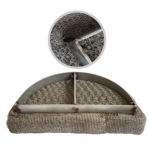 Gas Liquid Filter Wire Mesh Pad 0.10mm-0.55mm Dia Customized Thickness