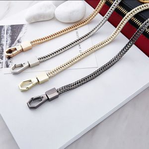 detachable strap Bag chain strap flat chain non-fading metal shoulder strap