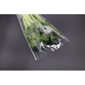 Custom Printing Antifog BOPP Plastic Lettuce Bag Fresh Fruit Vegetable Packaging