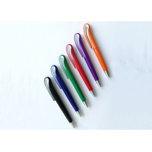 Plastic click swan Ball Point Pen with customized logo or silk printing for