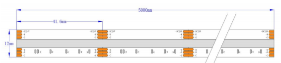 COB 840 leds RGB CCT Led Strip 16W/M High Bright Dotless Colorful Tape FOB LED for Indoor Room Decor