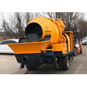 Light Weight Mobile Foam Pump , Self Loading Concrete Mixer With Pump
