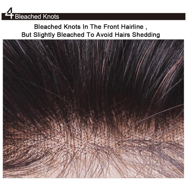 100% Brazilian Virgin Straight Human Hair Lace Front Wigs 5 Inches For Black Women