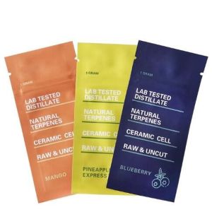 Quality custom logo sealable plastic tobacco smoking pen wrap packaging individual single cigar package bag for sale