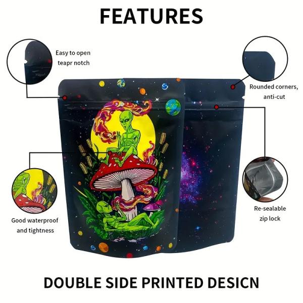 Secure Food Storage Solution Resealable Mylar Bags Customizable Eco Friendly