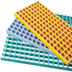 Pharmaceutical Manufacturing FRP Floor Grating Smooth Molded Fiberglass