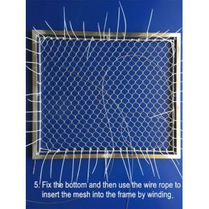 Black oxide stainelss steel cable mesh