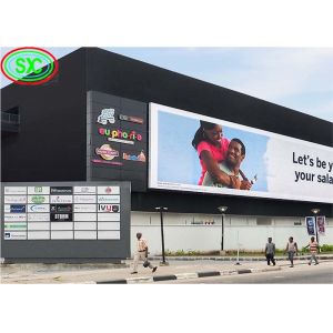 P6 Outdoor Solid Mounted Full Color Steel Cabinet LED Signage Back Maintenance