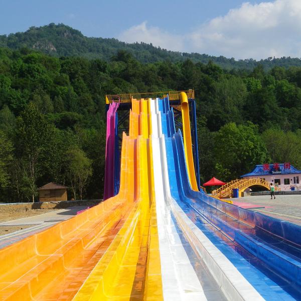 Buy Hot Sale Outdoor Fiberglass Water Slides for Adult Used in Amusement Waterpark at wholesale prices